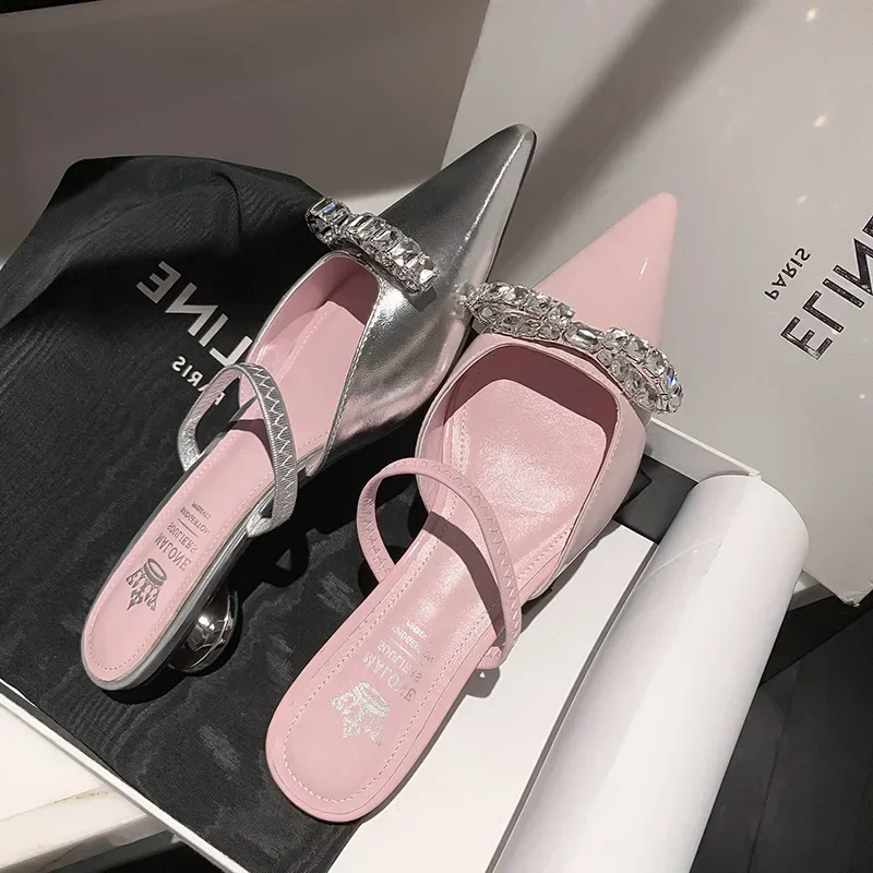 Women'S Shoes Clogs - Kadın Patent Pembe Terlik İlkbahar Yaz