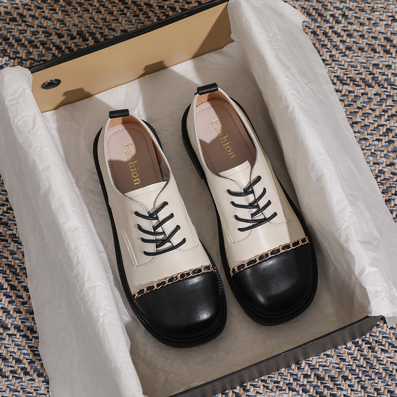 Oxford Lace Up Women - Yeni retro kadın ayakkabıları moda İngiltere