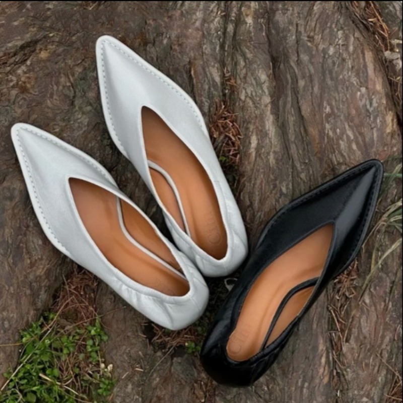 Mule Slip On - 2025 Yeni Sivri Uçlu Tek Ayakkabı