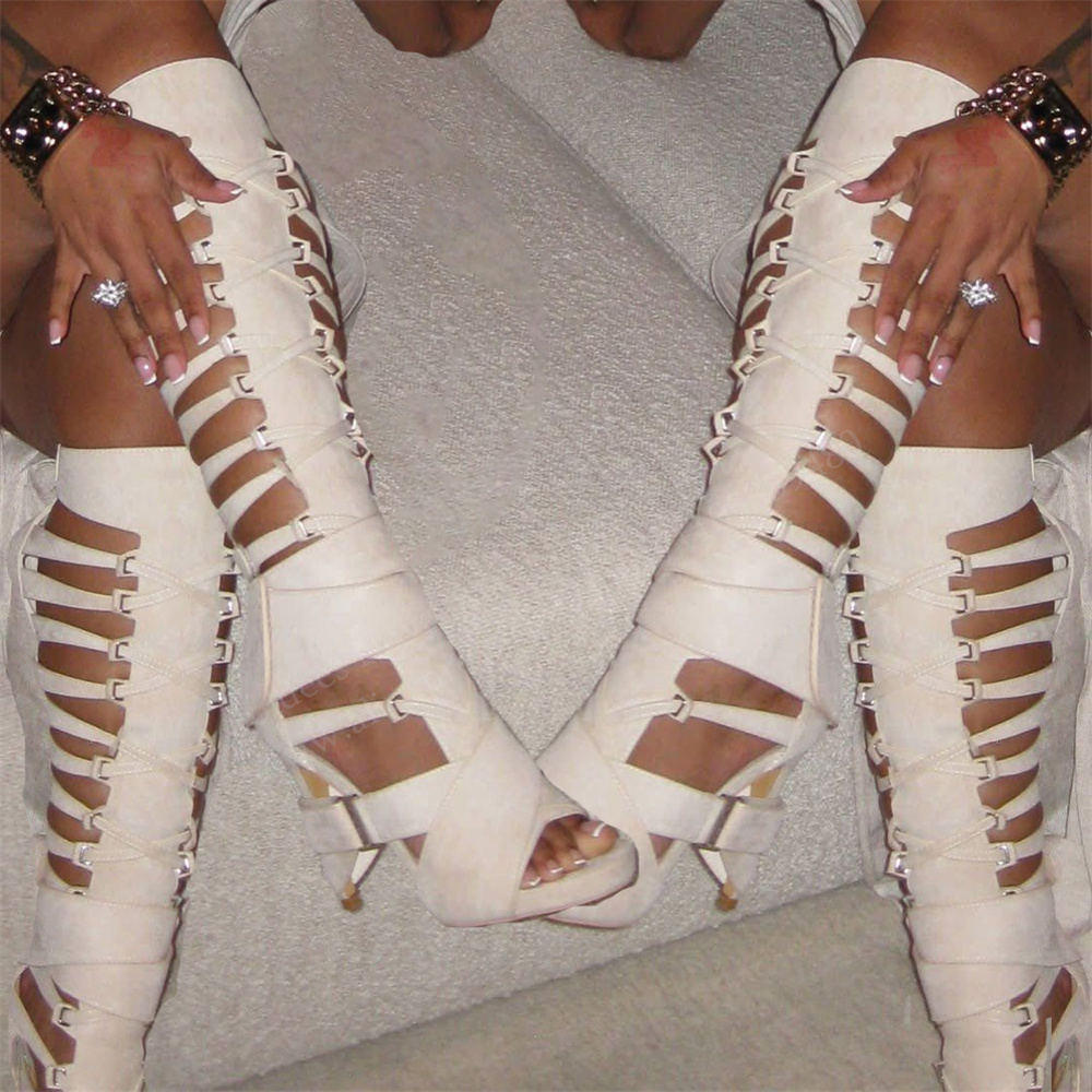 Gladyatör Oyuk Kemer Tokalı Di - Knee High Boots Women incelemesi ve fiyatı